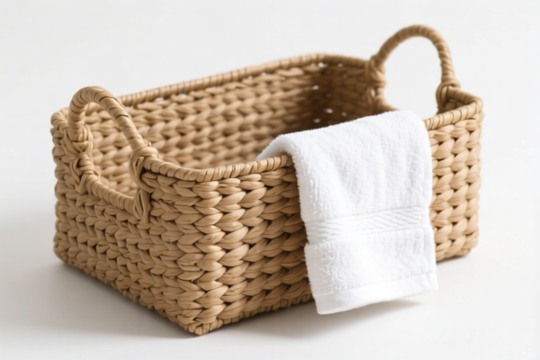 Hemp Woven Towel Storage Basket