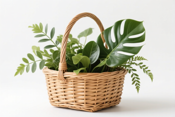 Natural Plant Woven Gift Basket