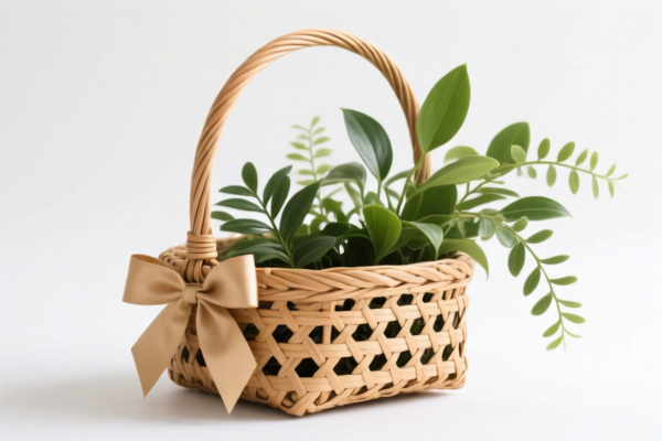 Natural Plant Woven Gift Basket