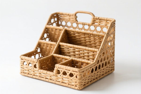 Rattan Woven Organizer Basket