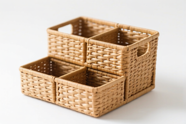 Rattan Woven Organizer Basket