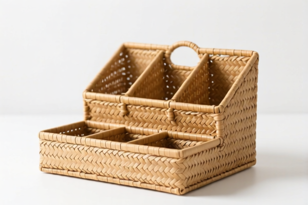 Rattan Woven Organizer Basket