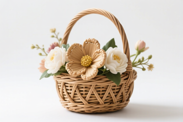 Willow Woven Flower Basket