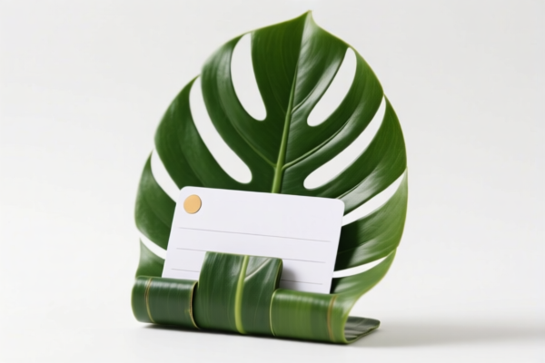 Palm Leaf Card Holder