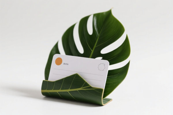 Palm Leaf Card Holder