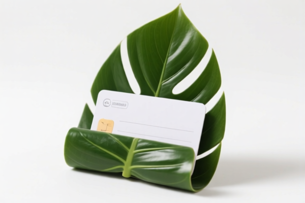 Palm Leaf Card Holder