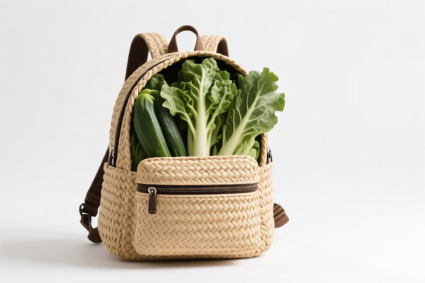 Vegetable Fiber Woven Backpack