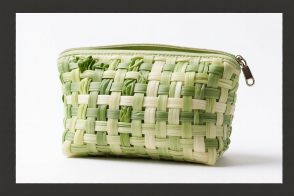 Vegetable Fiber Woven Cosmetic Bag
