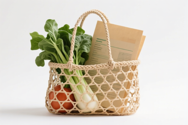 Vegetable Fiber Woven Document Bag