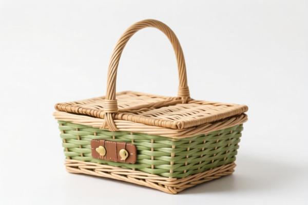 Vegetable Fiber Woven Picnic Basket