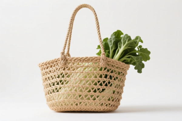 Vegetable Fiber Woven Shoulder Bag