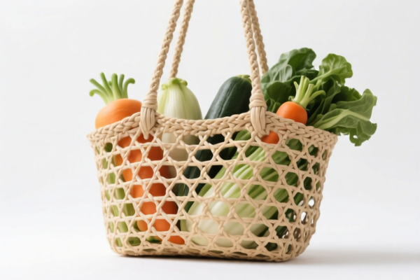 Vegetable Fiber Woven Shoulder Bag