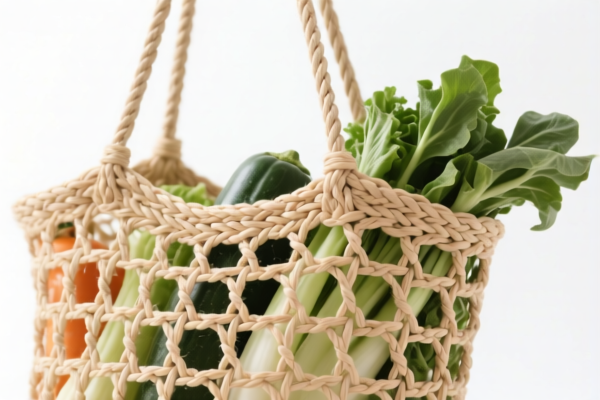 Vegetable Fiber Woven Shoulder Bag