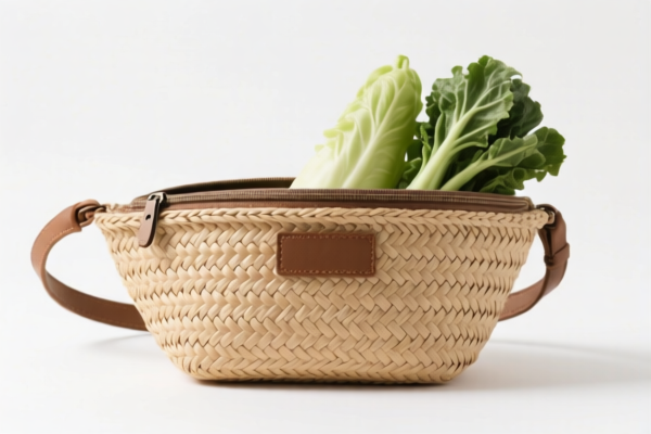 Vegetable Fiber Woven Waist Bag