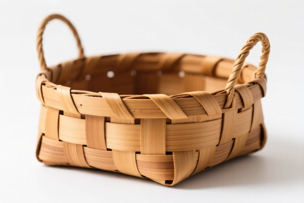 Handwoven Wooden Basket