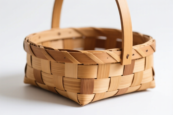 Handwoven Wooden Basket