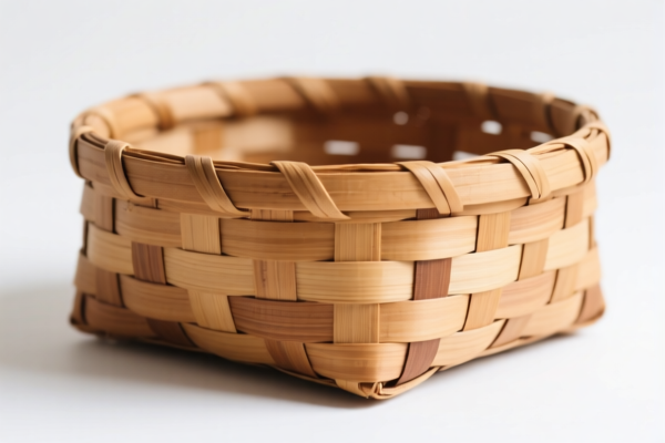 Handwoven Wooden Basket