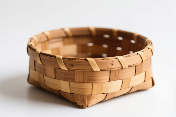 Handwoven Wooden Basket