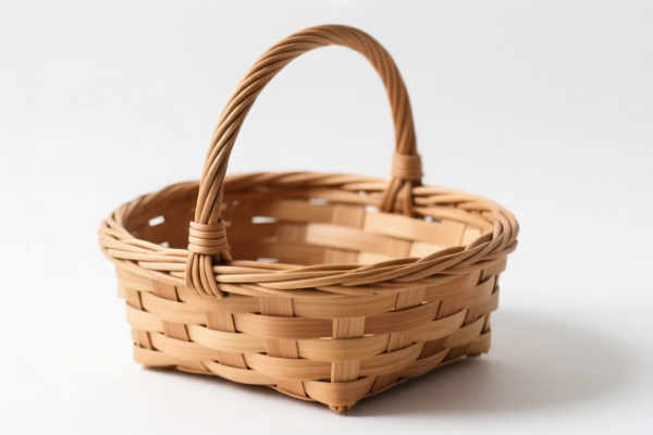 Wooden Wicker Basket