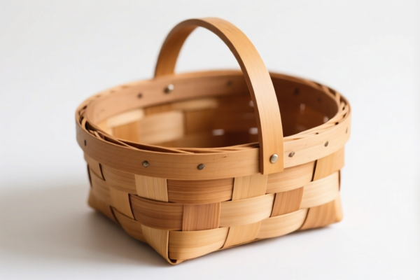 Wooden Wicker Basket