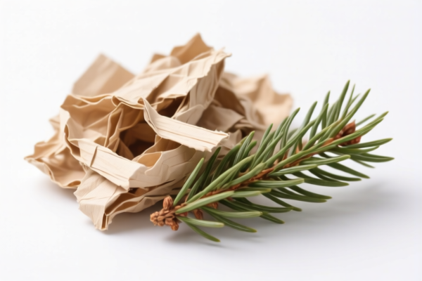 Semibleached coniferous chemical wood pulp (packaging grade)
