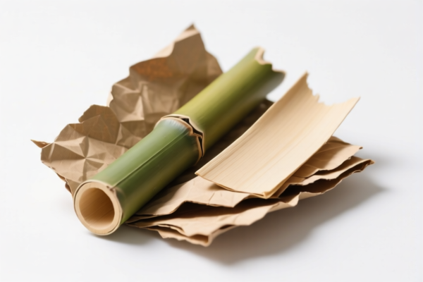 Recovered bamboo paper pulp