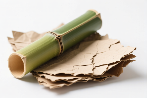Recovered bamboo paper pulp