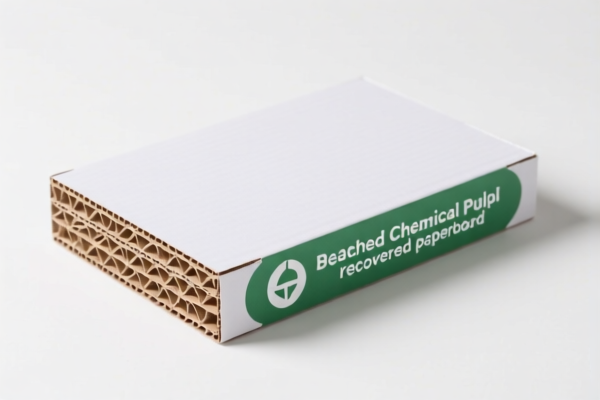 Other recovered paperboard (bleached chemical pulp, uncolored)
