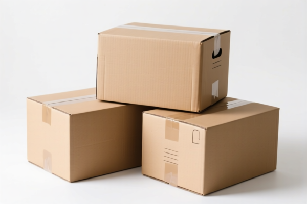 Recovered cardboard boxes