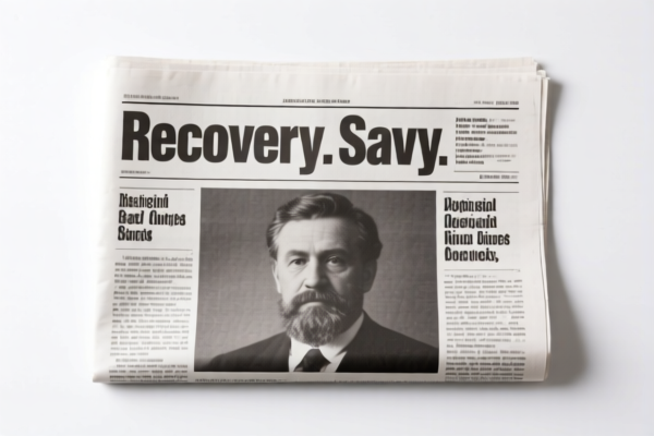Recovered newsprint (for recycling)
