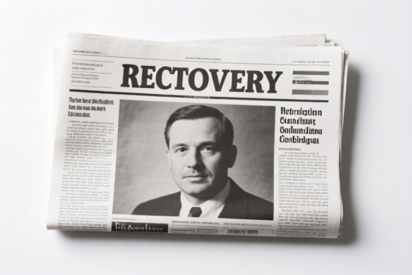 Recovered newsprint (for recycling)