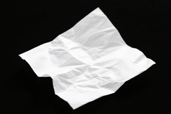 Recovered tissue paper