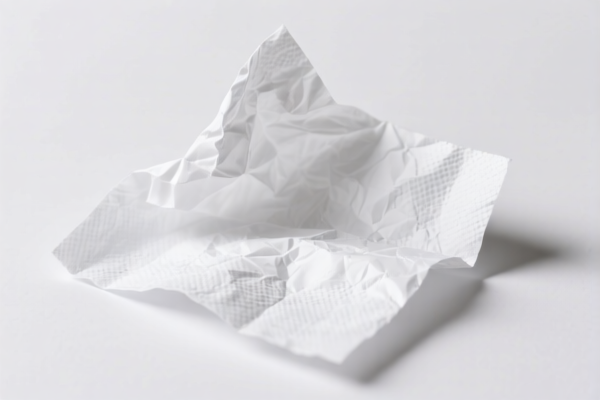 Recovered tissue paper