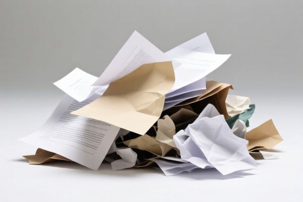 Waste office paper