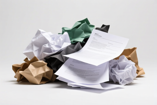 Waste office paper