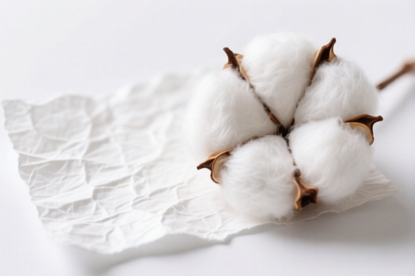 Cotton fiber base paper for thermal printing paper