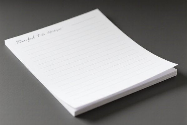Lightweight Uncoated Writing Paper (Sheets)