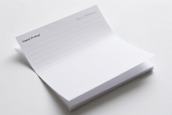 Lightweight Uncoated Writing Paper