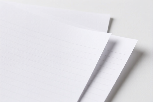 Lightweight Writing Paper Sheets (School Use)
