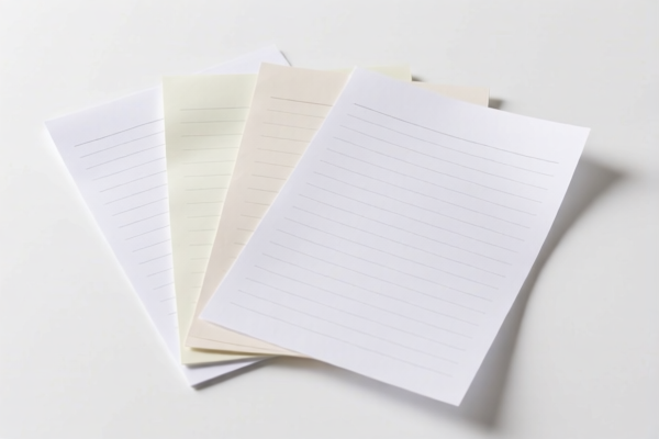 Lightweight Writing Paper Sheets (School Use)