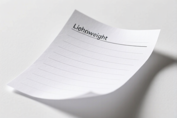 Lightweight Writing Paper for School Use