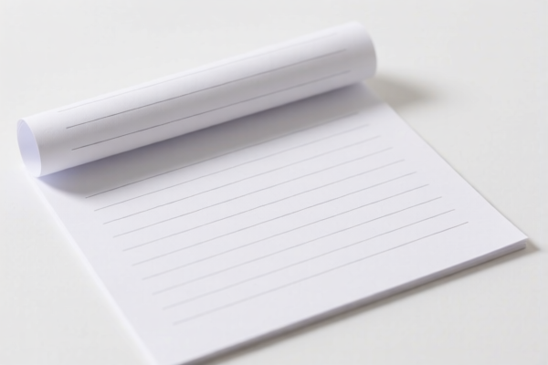 Lightweight Writing Paper for School Use