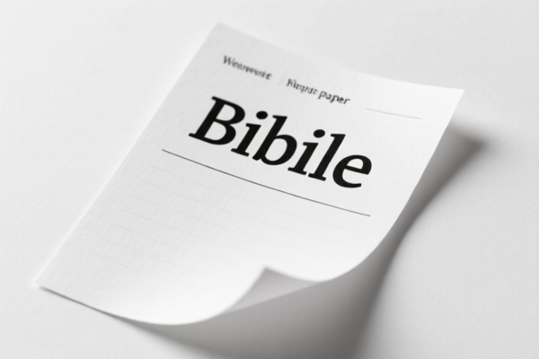 Lightweight Bible Paper