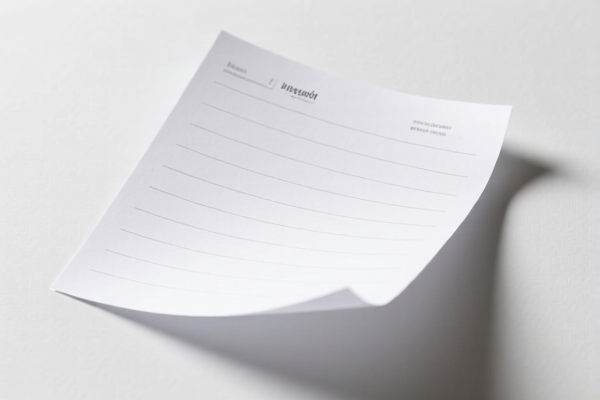 Lightweight Writing Paper Over 15cm Width
