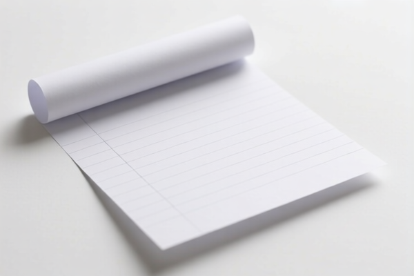 Lightweight Writing Paper Over 15cm Width