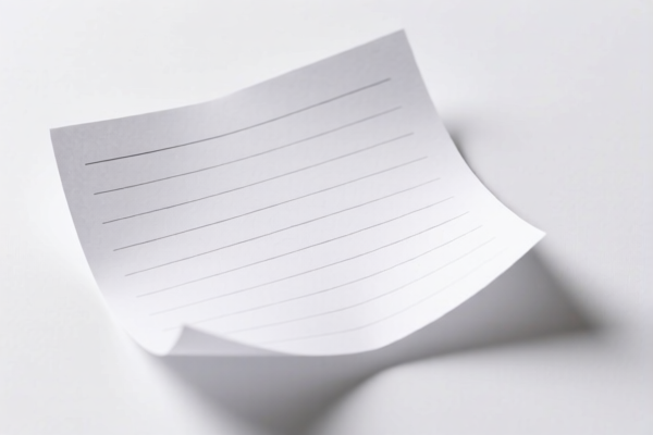 Lightweight Writing Paper Over 15cm Width