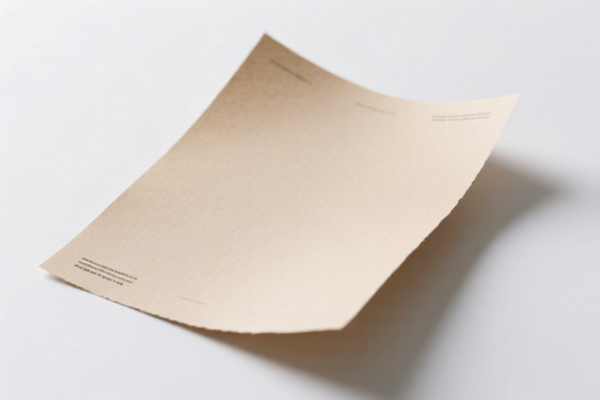 Light Coated Paper Sheet for Printing