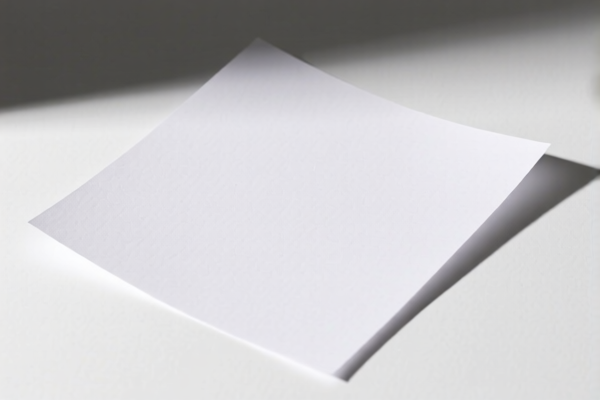 Photographic Paper Base Sheet