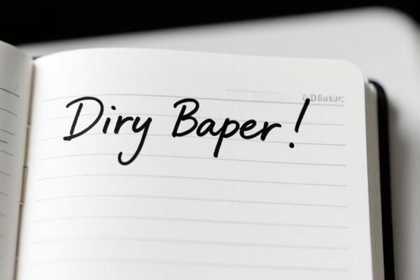 Handwriting Diary Paper