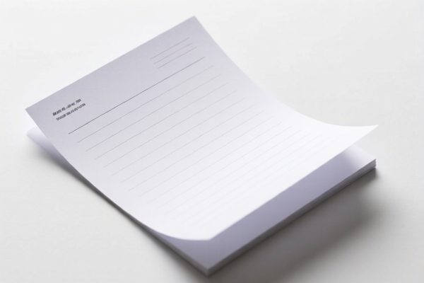 Lightweight Writing Paper